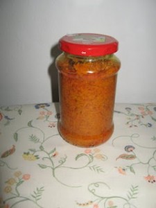 turmeric pickle jar