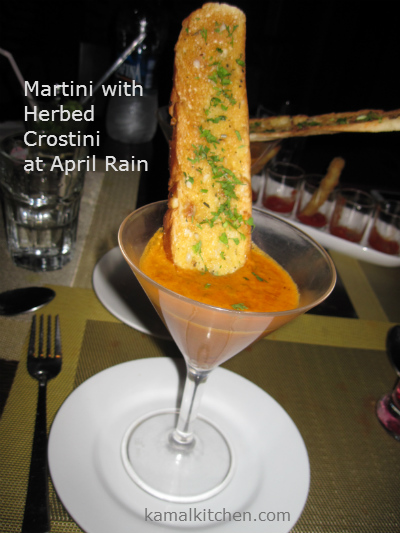 Martini Herbed Crostini April Rain Pune