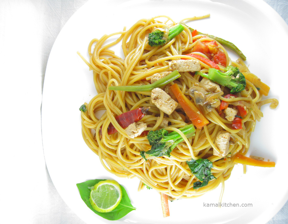 Drunken Noodles - Vegan Pad Kee Mao Recipe