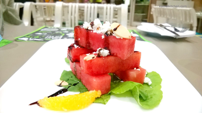 212 All Day - watermelon and goat cheese stack