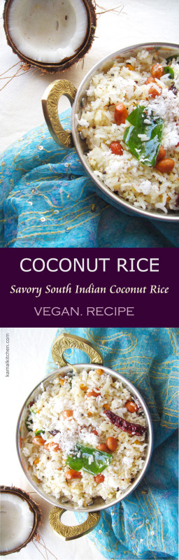 Coconut Rice Vegan Indian Rice Recipe Meatless Monday