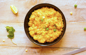 spicy oatmeal recipe - lemony masala oats