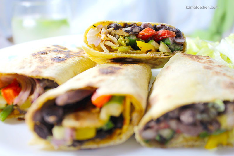 Black Bean Burritos - Vegan Recipe