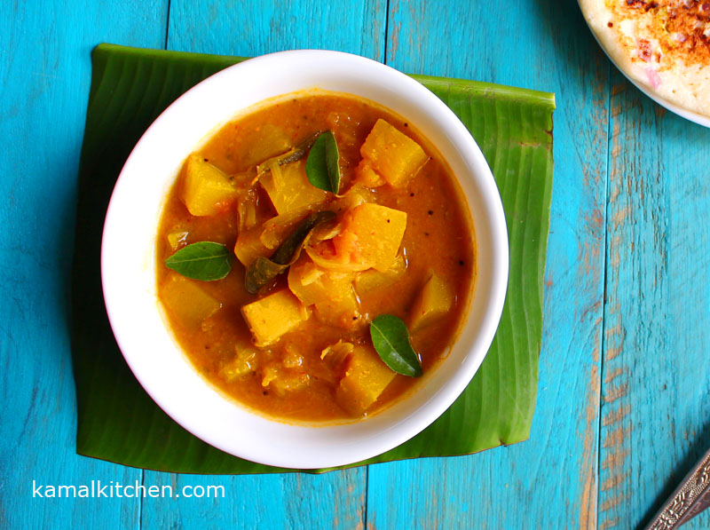 Pumpkin Sambar – Vegan Lentil Stew for Fall