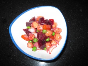 chickpea beet salad