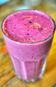 frozen berry smoothie