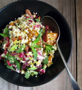 pumpkin radicchio salad