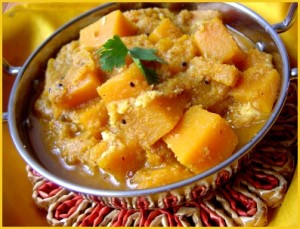 red pumpkin curry marathi