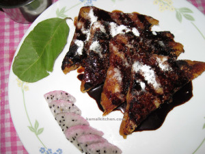 Eggless French Toast Recipe