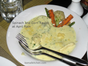 Spinach Ravioli April Rain Pune