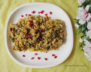 parsley and chana rice recipe