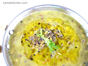 Green Daal with Panchphoran 1