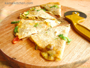 Zucchini and Mushroom Quesadillas