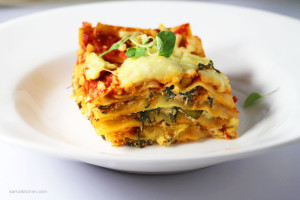 Vegetarian Lasagna - Spinach and Cheese Lasagna Step by Step recipe