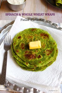 Spinach Whole wheat wraps