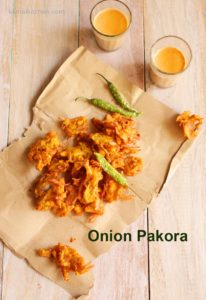 Onion pakora - kanda bhaji - khekda bhaji - street food