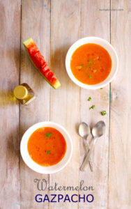 Watermelon Gazpacho recipe with Gaia Extra Virgin Olive Oil