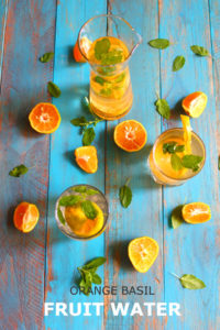 orange fruit water - fruit infused water