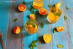orange fruit water - fruit infused water